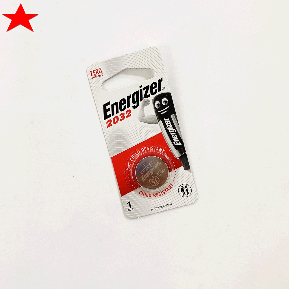 Pin cúc áo CR2032 Energizer chính hãng - Vỉ 5 Viên dùng cho máy đường huyết