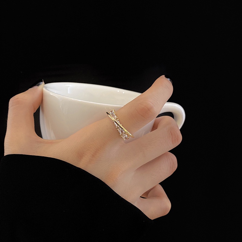 Nhẫn Mạ Vàng / Bạc 925 Đính Đá Zircon Nhiều Kiểu Dáng Thời Trang Hàn Quốc