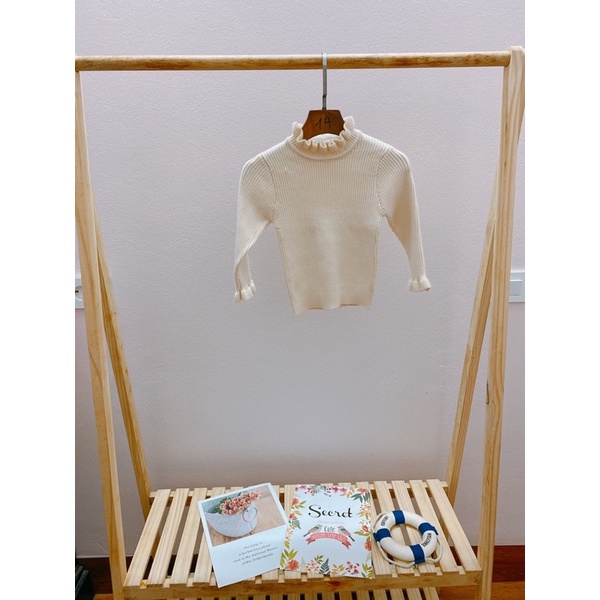 Áo Len Cao Cổ Cho Bé Gái size 1-4T