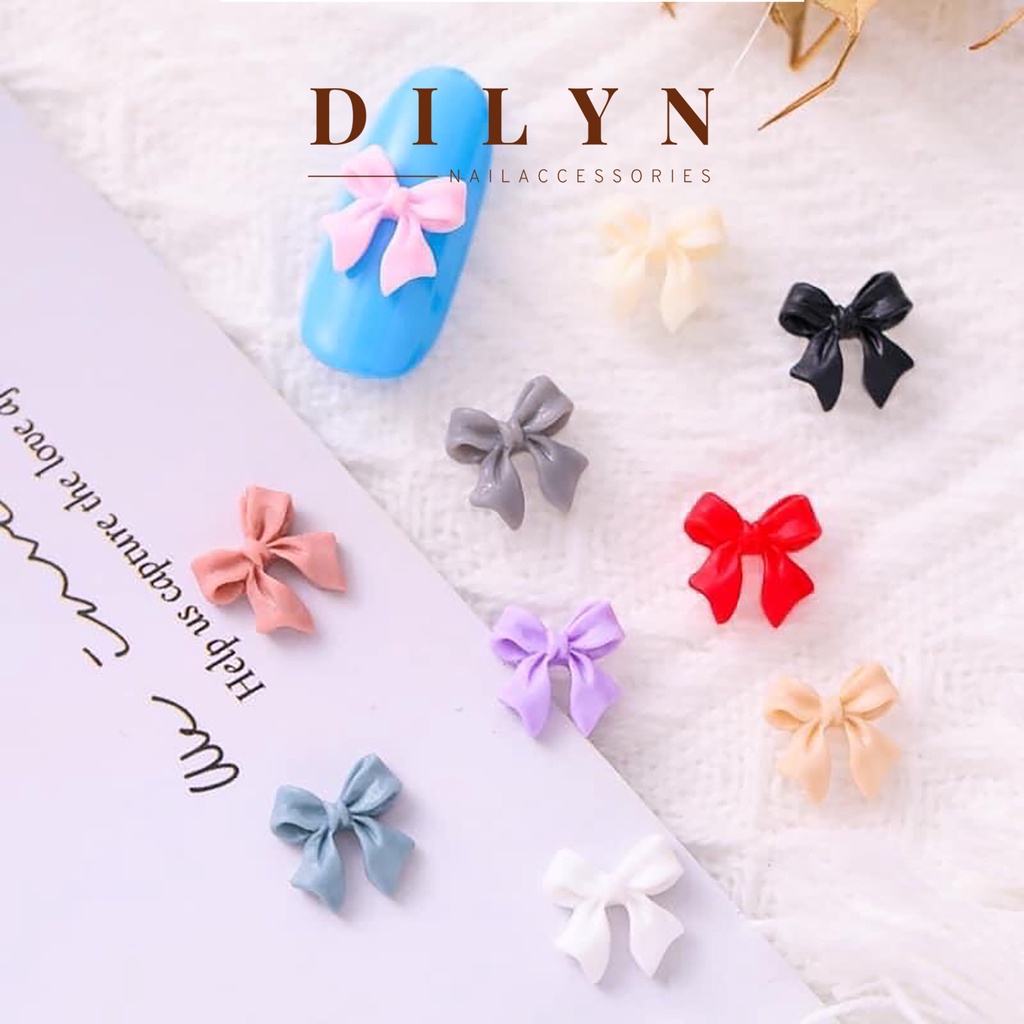Phụ Kiện Nail - Charm Nơ Trang Trí Móng Siêu Hot