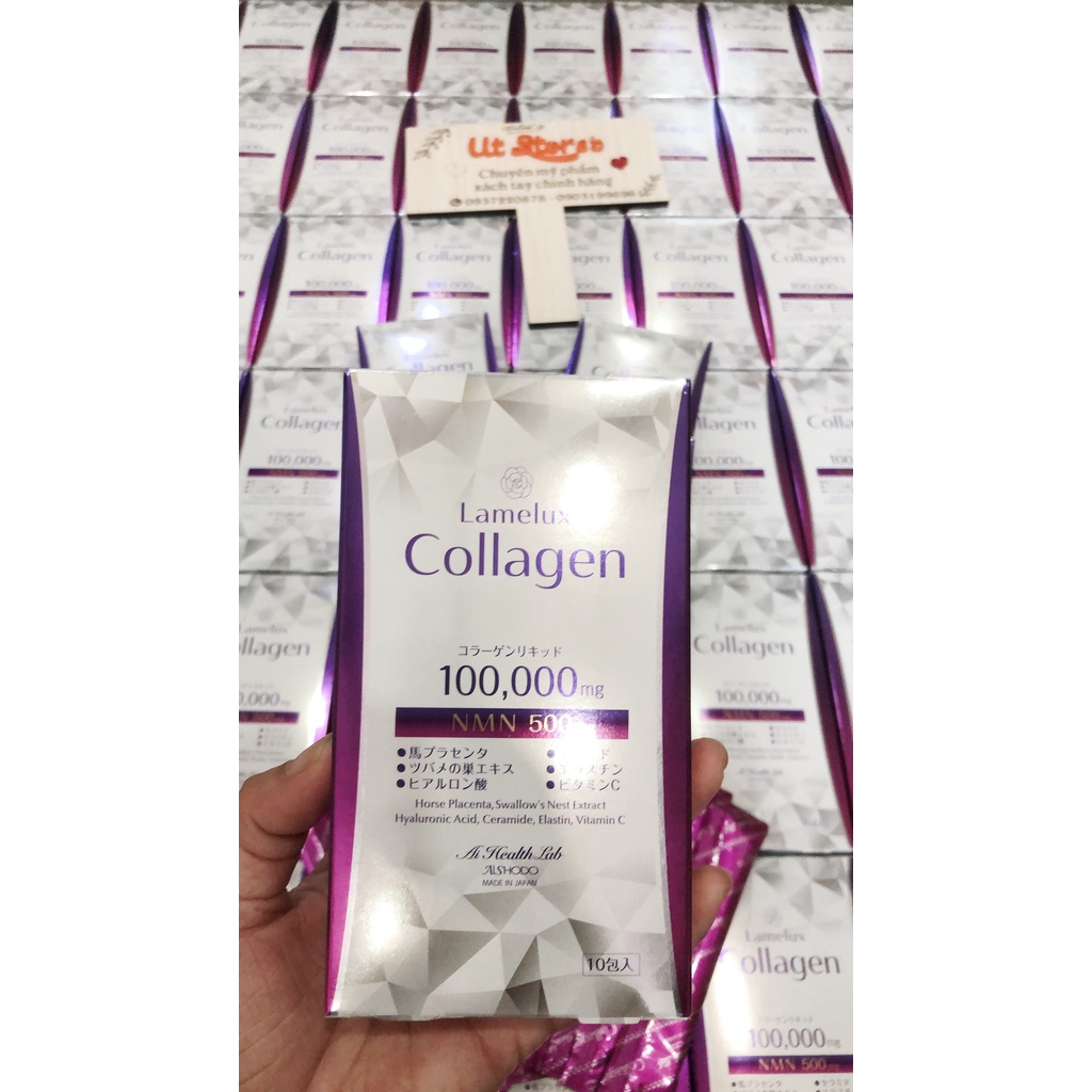 Nước uống đẹp da Lamelux Collagen & Nmn 100000mg AISHODO Nhật Bản tách lẻ- Út store