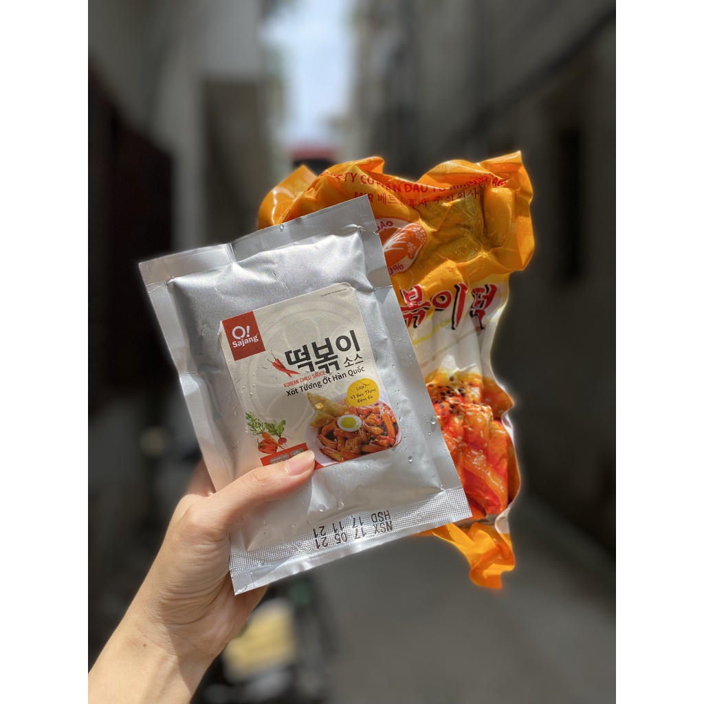 BÁNH GẠO TOKBOKKI NHÂN PHOMAI HÀN QUỐC GÓI 500G