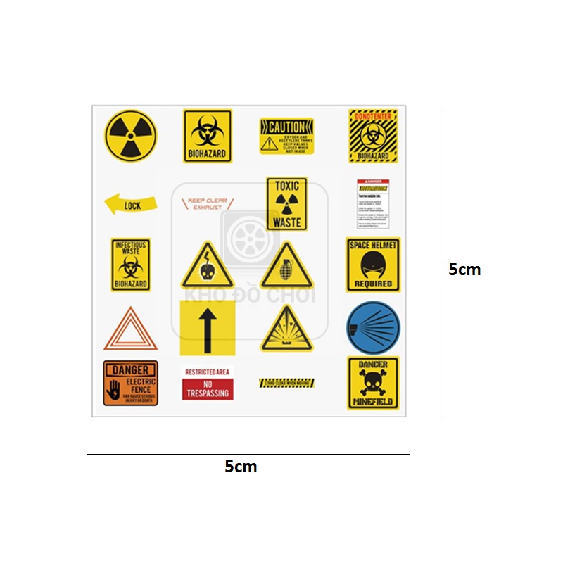 Tem sticker dán xe mô hình điều khiển tỉ lệ 1:16, 1:14, 1:12, 1:10
