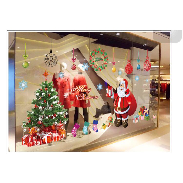 Decal dán tường Giáng sinh - Noel - Merry Christmas