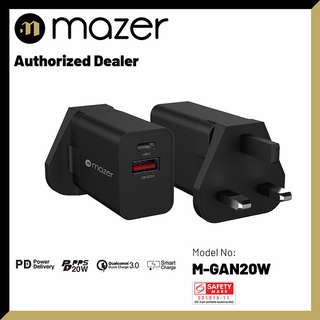 Combo củ sạc Mazer GAN PD 20W và cáp siêu bền PD 30W - hàng chính hãng