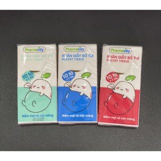 Khăn giấy bỏ túi Pharmacity(1 gói/10 tờ)