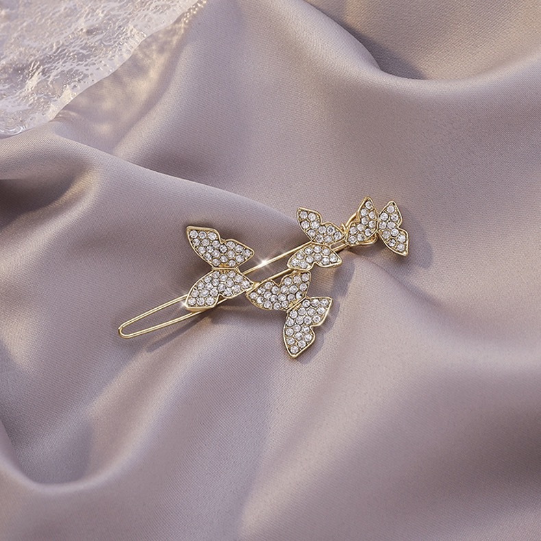 ✨Jenny's shop✨ Shiny butterfly hairpin diamond