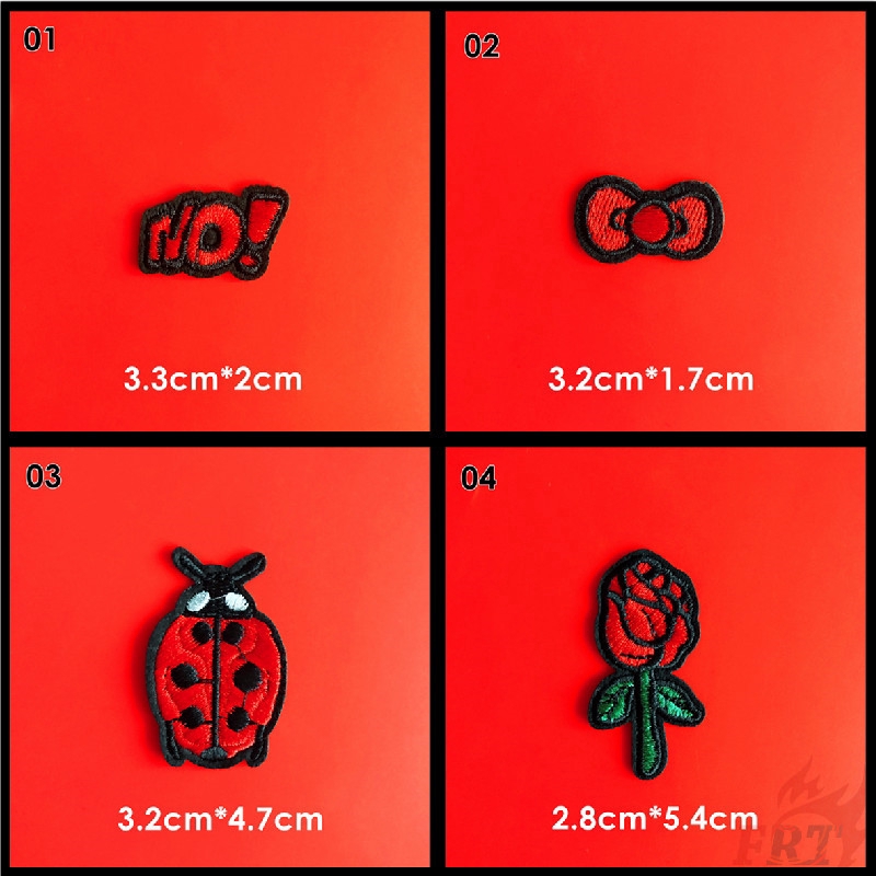 Miếng Dán Ủi Quần Áo Hình Hoạt Hình Vsco: Red Vibes Series 02