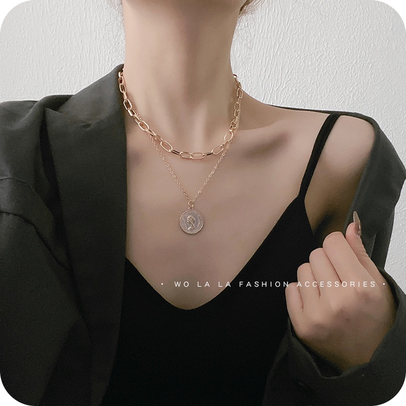 Vòng cổ Mặt Hình Trái Tim Đính Đá Zircon Phong Cách Thời Trang Hàn Quốc