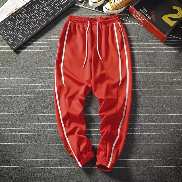 Quần jogger Nỉ unisex Sọc 1,5 nam nữ phong cách ulzzang Wind | BigBuy360 - bigbuy360.vn