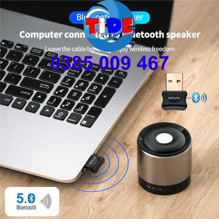 USB Bluetooth 5.0 Netlink – Chính Hãng Netlink bảo hành 1 năm – Hỗ trợ máy tính kết nối Bluetooth với các thiết bị khác