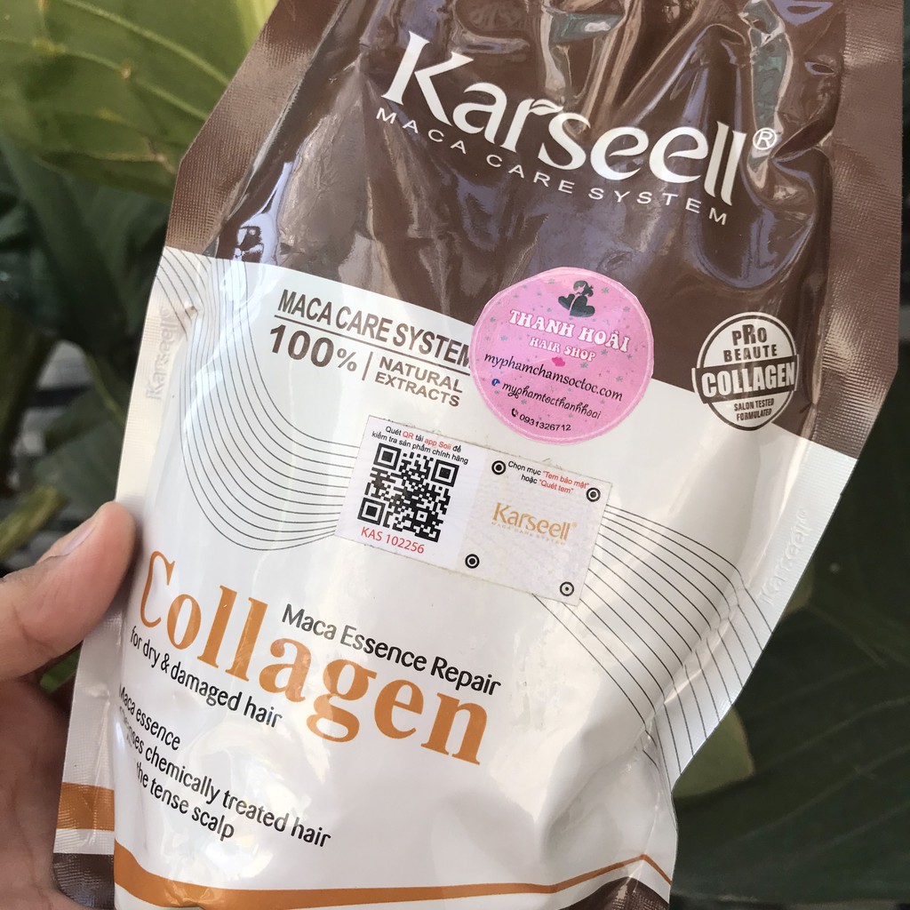 [#GIÁ_SỈ] [tặng nón trùm ủ tóc] Kem hấp dầu Collagen Karseell Maca Power siêu mềm mượt Ý 500ml ( mới 2020) | BigBuy360 - bigbuy360.vn