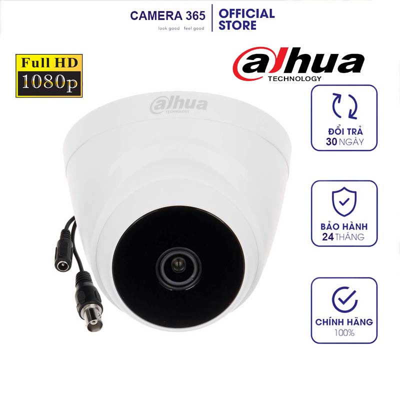 Camera giám sát DAHUA HAC_T1A21P ⚡𝑭𝑹𝑬𝑬 𝑺𝑯𝑰𝑷 ⚡ Full HD,chuẩn kháng nước, chống ngược sáng,hồng ngoại xa - BH 24 THÁNG