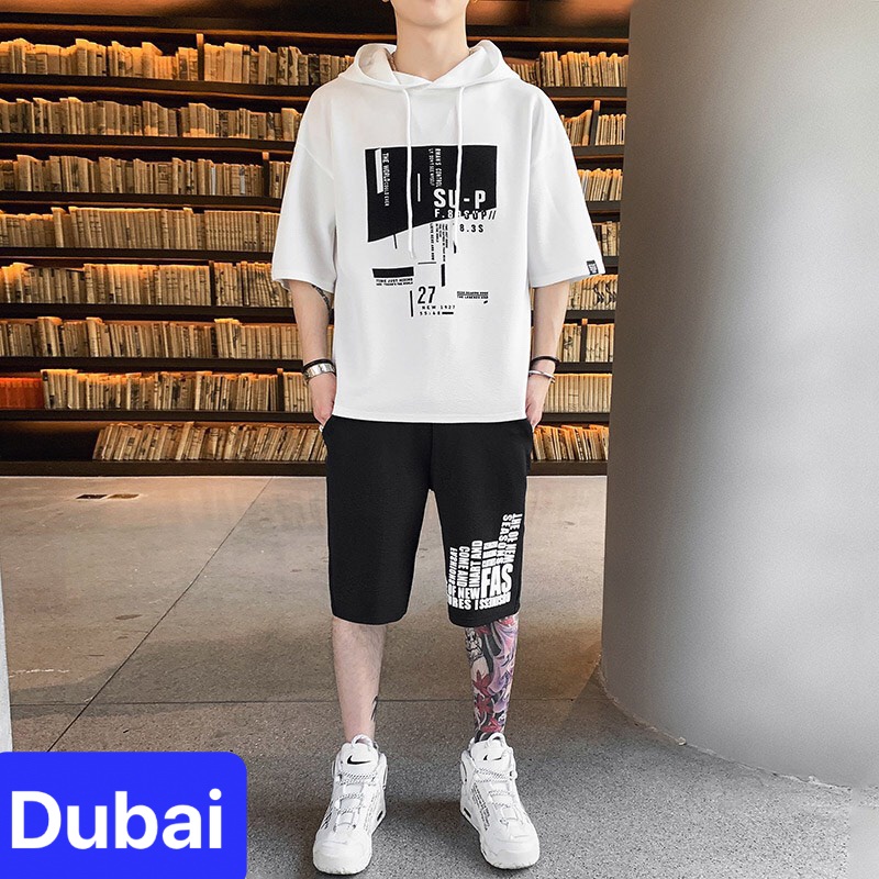 BỘ THỂ THAO NAM CHƯ SUP CÓ NÓN, ĐỒ BỘ QUẦN ÁO MÙA HÈ CỘC TAY VẢI ĐẸP HOT TREND 2022 - DUBAI FASHION