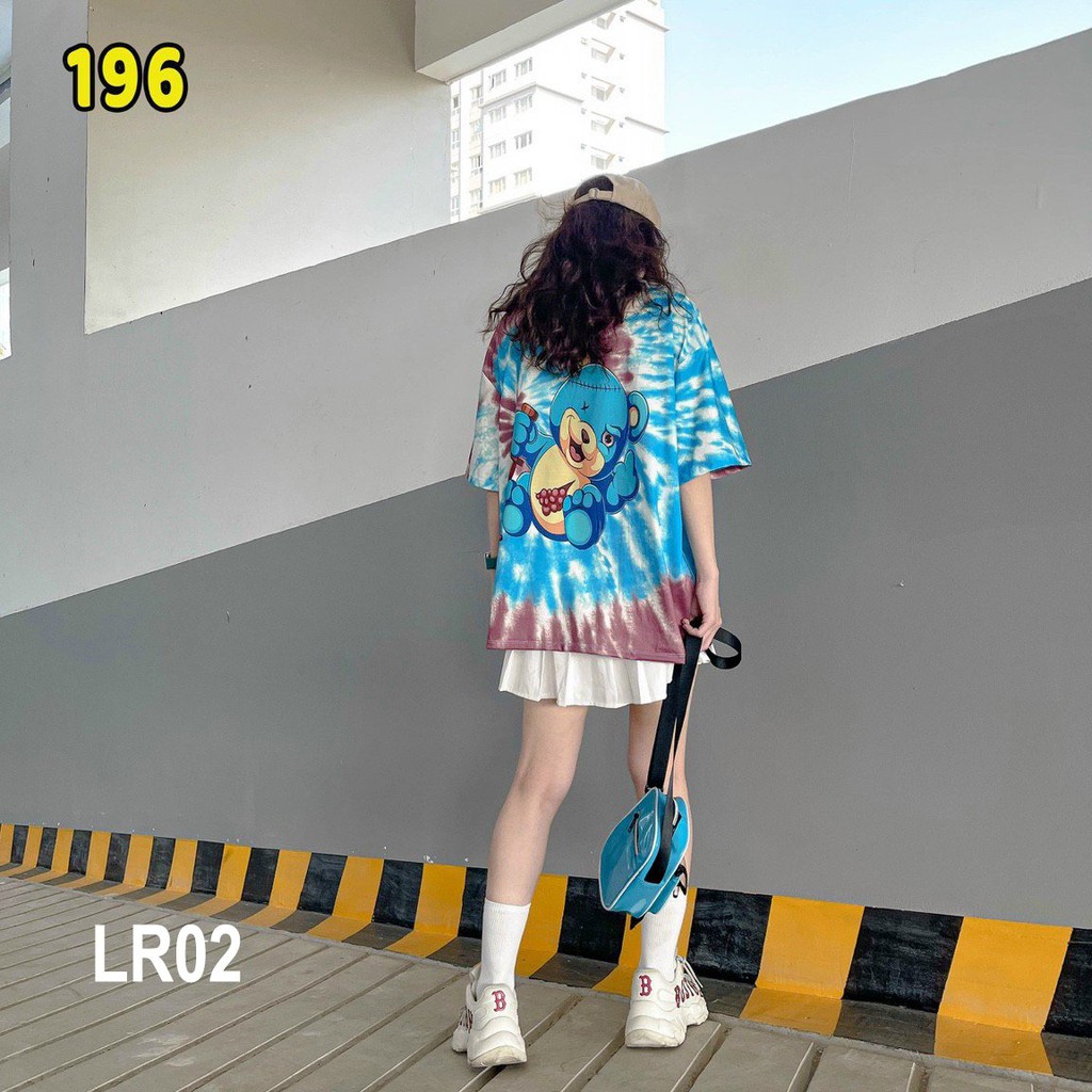 Áo thun loang màu 𝑭𝒓𝒆𝒆𝒔𝒉𝒊𝒑 Áo phông unisex LR02 vải cotton xượt poli co giãn thấm hút tốt, không xù lông