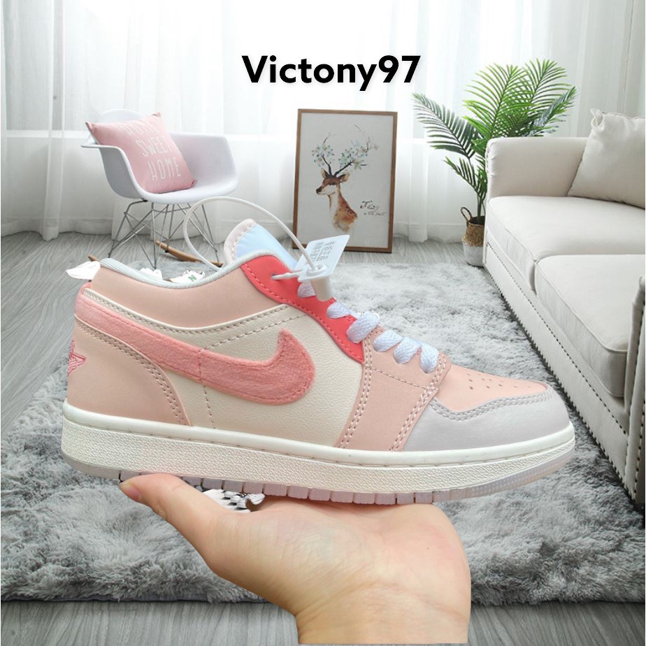 Giày Sneaker JD Mắt Hồng Cổ Thấp Giày Thể Thao Nam Nữ Thấp Cổ Full bill box 1.1