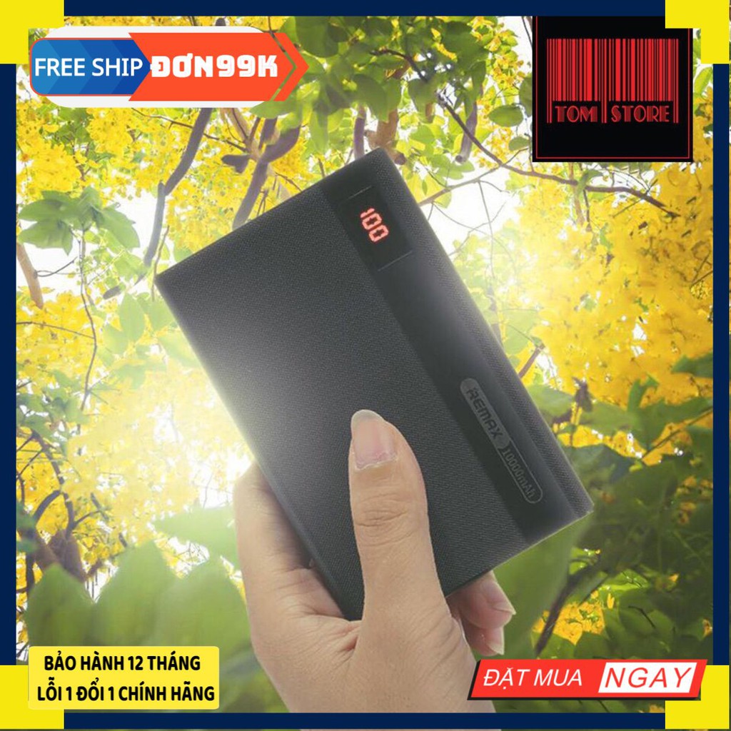 Pin sạc dự phòng nhỏ gọn 10000mAh Remax RPP - 53 - BH 12 Tháng Giá rẻ nhất shopee