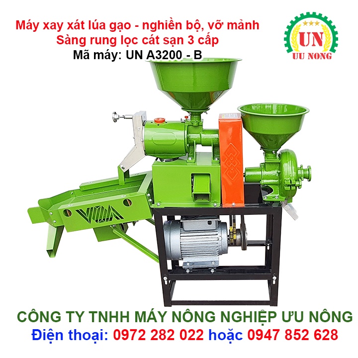 Máy xát gạo đa năng 2021  Xát gạo - Nghiền bột ngũ cốc - Nghiền bột nước - Vỡ ngô - Vỡ đỗ