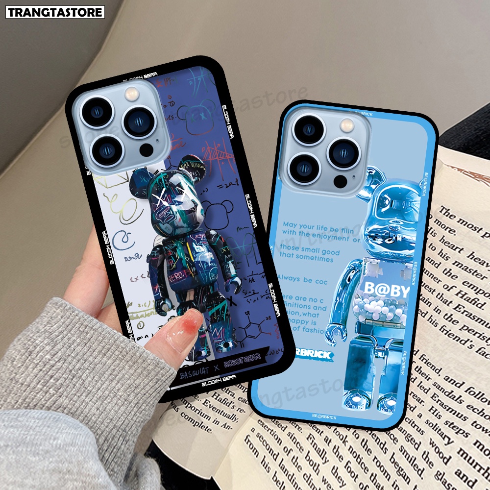 Ốp Iphone 13 13 Pro 13 Pro Max 13 Mini in hình gấu Bearbrick,Mountain,xanh,đen,đỏ giá rẻ