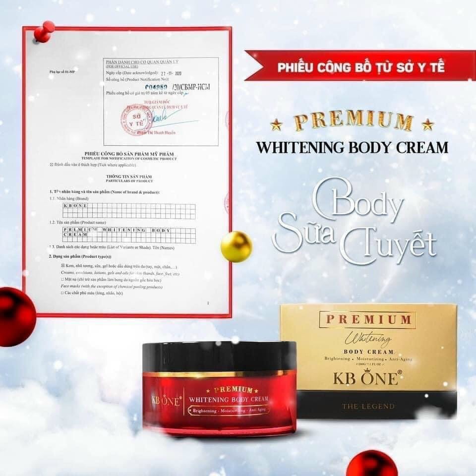 Kem KBone Whitening Body Cream 200 gram - Dưỡng trắng toàn thân- kem dưỡng body cao cấp ( CHÍNH HÃNG 100%)