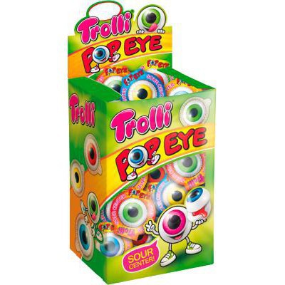 ( Bán sỉ ) Thùng 6 hộp kẹo dẻo Trolli Planet/ Pop Eye (Hộp 40 viên)