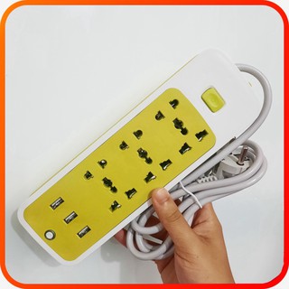 Ổ điện đa năng 💥SALE💥 Ổ cắm điện thông minh chống giật an toàn 9 ổ cắm tích hợp cổng sạc USB cao cấp tiện lợi