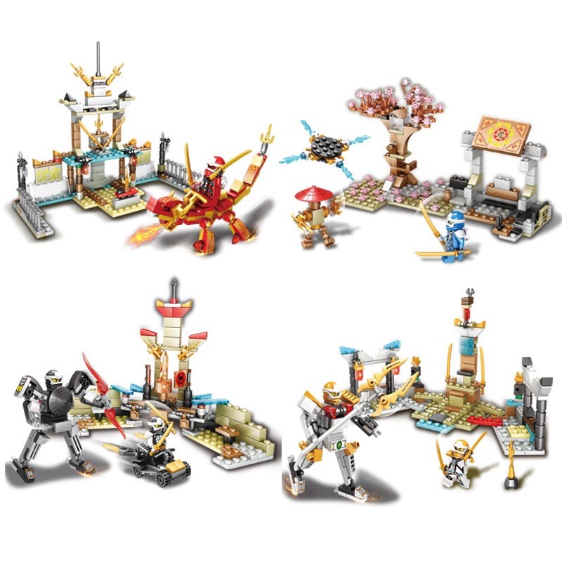Đồ chơi xếp hình Lego ninjago ngôi đền huyền bí full 4 bộ
