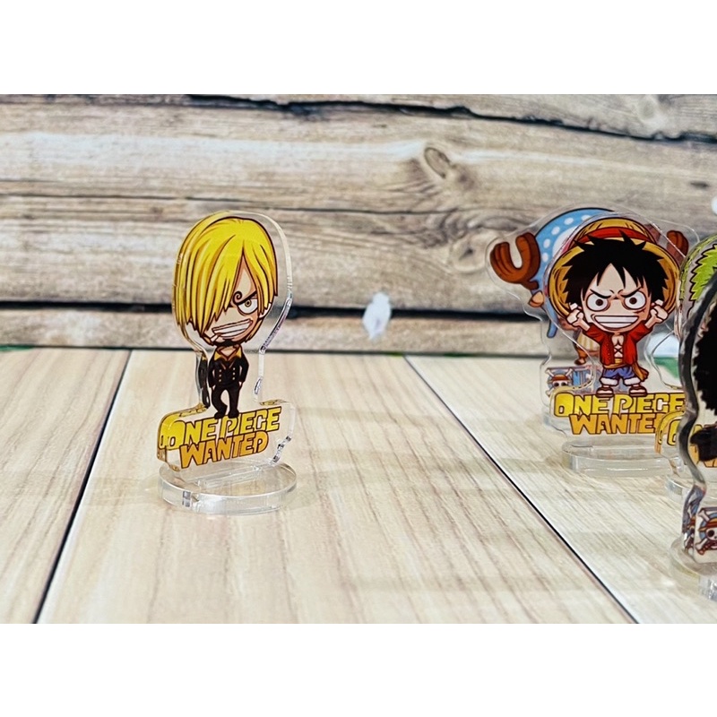 bộ 9 Standee để bàn one piece mica trong/tượng mô hình anime one piece