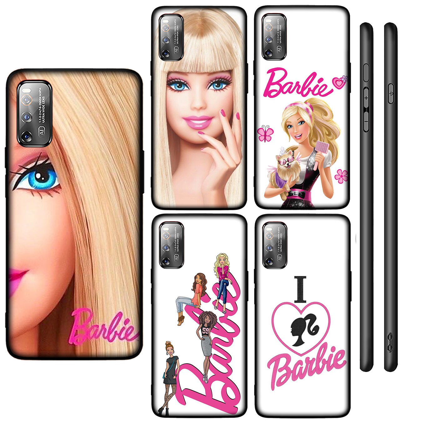 Ốp điện thoại dẻo silicon in hình Barbie màu hồng cho Samsung Galaxy A02S J2 J4 Core J5 J6 Plus J7 Prime j6+ A42 + 1959