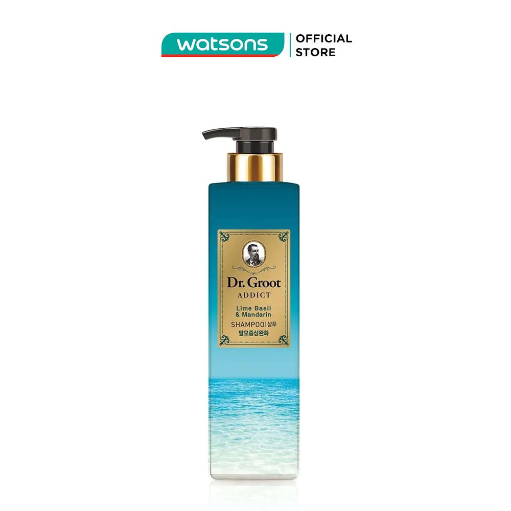 Dầu Gội Reen Dr. Groot Addict Chăm Sóc Da Đầu Và Ngăn Tóc Gãy Rụng Hương Lime Basil &amp; Mandarin 385ml