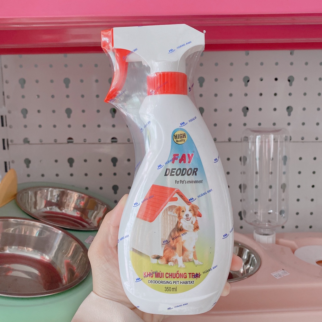 Xịt Khử Mùi Chuồng Trại Fay Deodor 350ml khử mùi, vệ sinh chuồng trại Chó, mèo