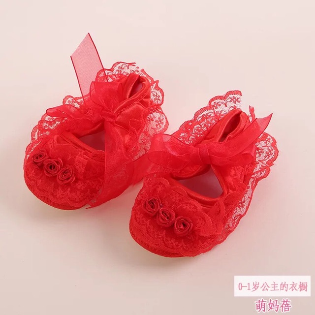 Giày nơ cho bé gái 0-12M (Duy nhất size 11cm)