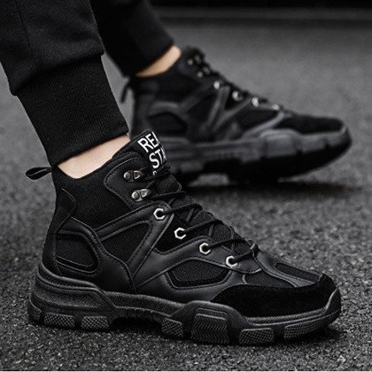 Giày Thể Thao Nam Cổ Cao Màu Đen Spiso S28.QT Store