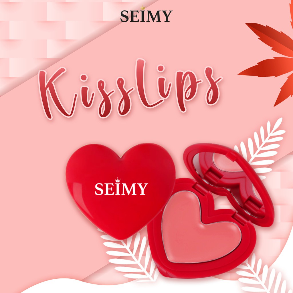 Son dưỡng môi SEIMY - Kiss Lips dưỡng mềm căng môi, giảm thâm và nẻ