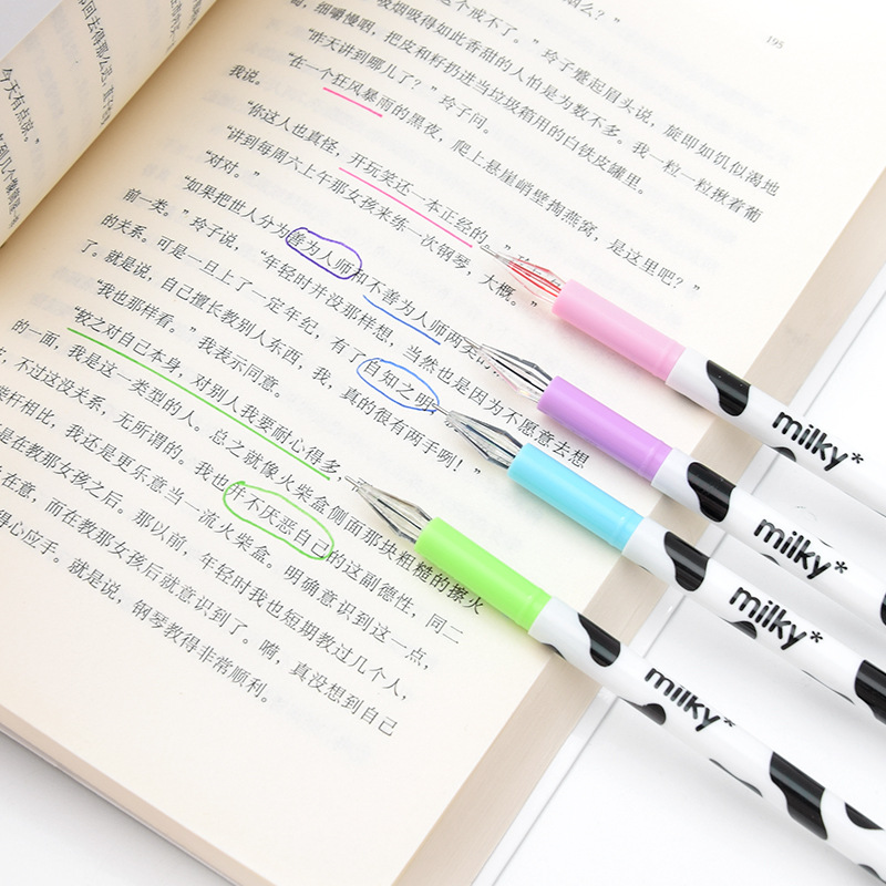 Màu sắc dễ thương Bút gel Hàn Quốc Bút gel 12 màu kim cương Phim hoạt hình sáng tạo Bút học sinh Bút đánh dấu đầy màu sắc Bút vẽ Đồ dùng văn phòng phẩm
