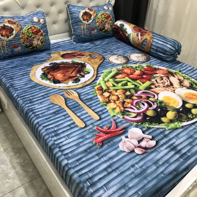 Drap thun lạnh 5D mẫu thức ăn