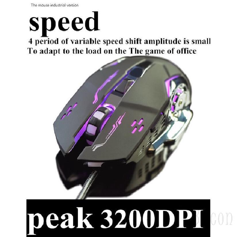 Chuột Gaming bacon 3200DPI 6 nút + LED nền