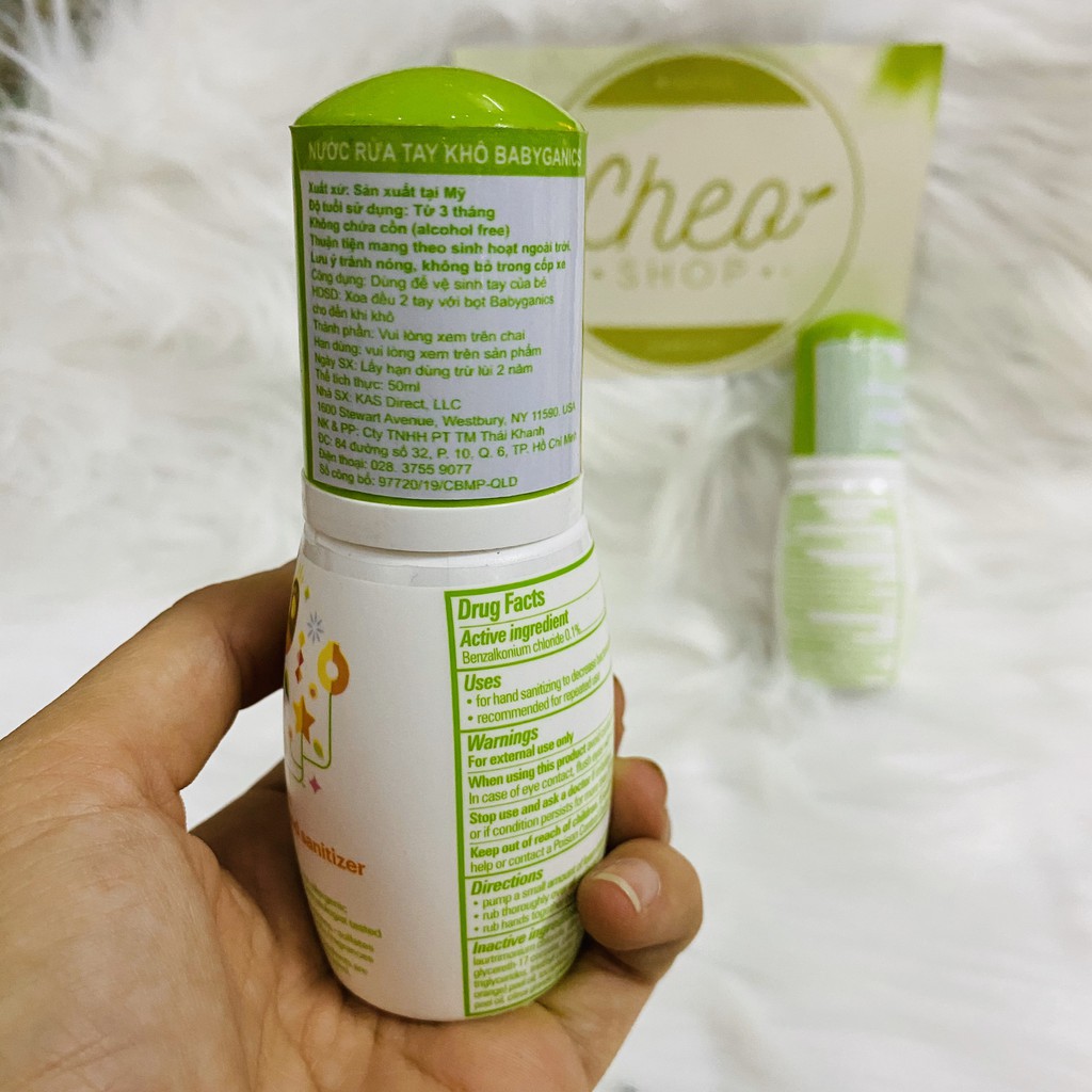 Babyganics rửa tay cho bé 50ml