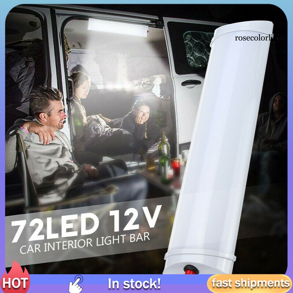 Đèn Led 72 Bóng 12 / 24v Gắn Trần Xe Hơi / Xe Tải