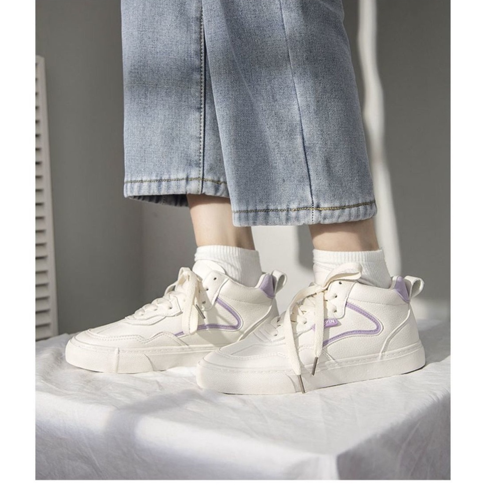 Giày thể thao đế bằng năng động sành điệu cho nữ