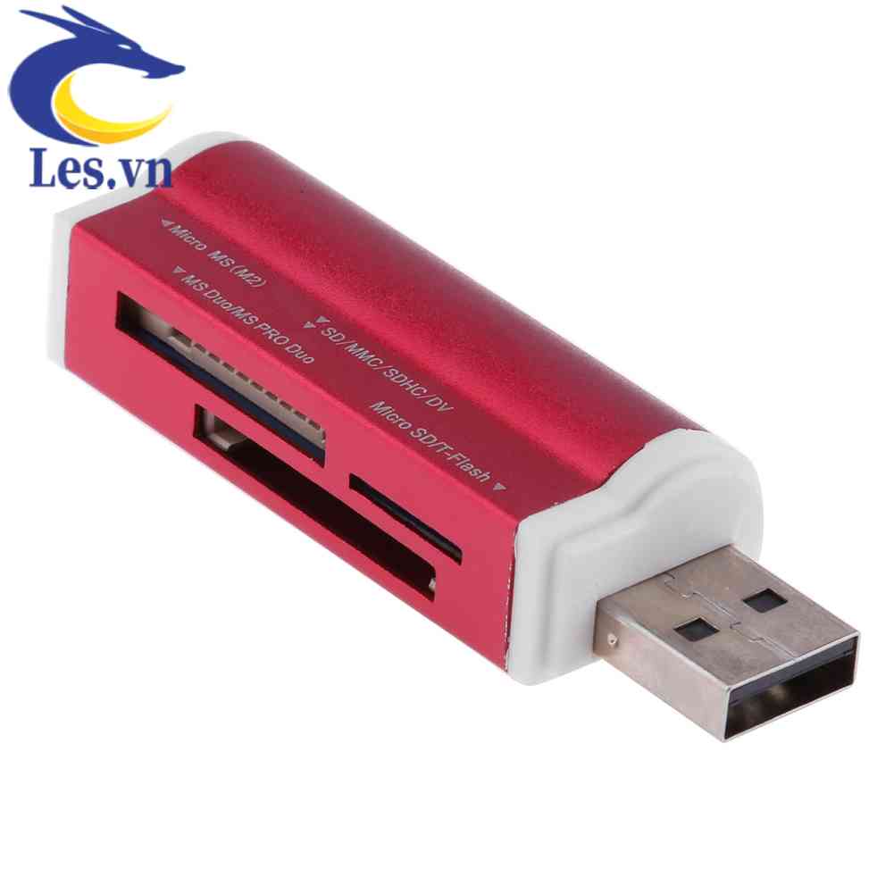 Đầu Đọc Thẻ Nhớ Đa Năng 4 Trong 1 Usb 2.0 Cho SDHC / Mini SDHC / SD / MMC / TF Card / MS