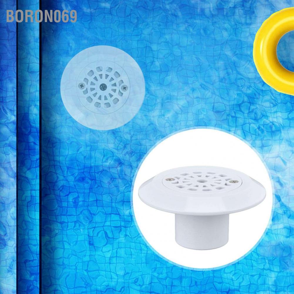 Boron069 Plastic Pool Water Outlet White Floor Drain Inlet Draining Accessory for Swimming Pools Hot Springs Spas