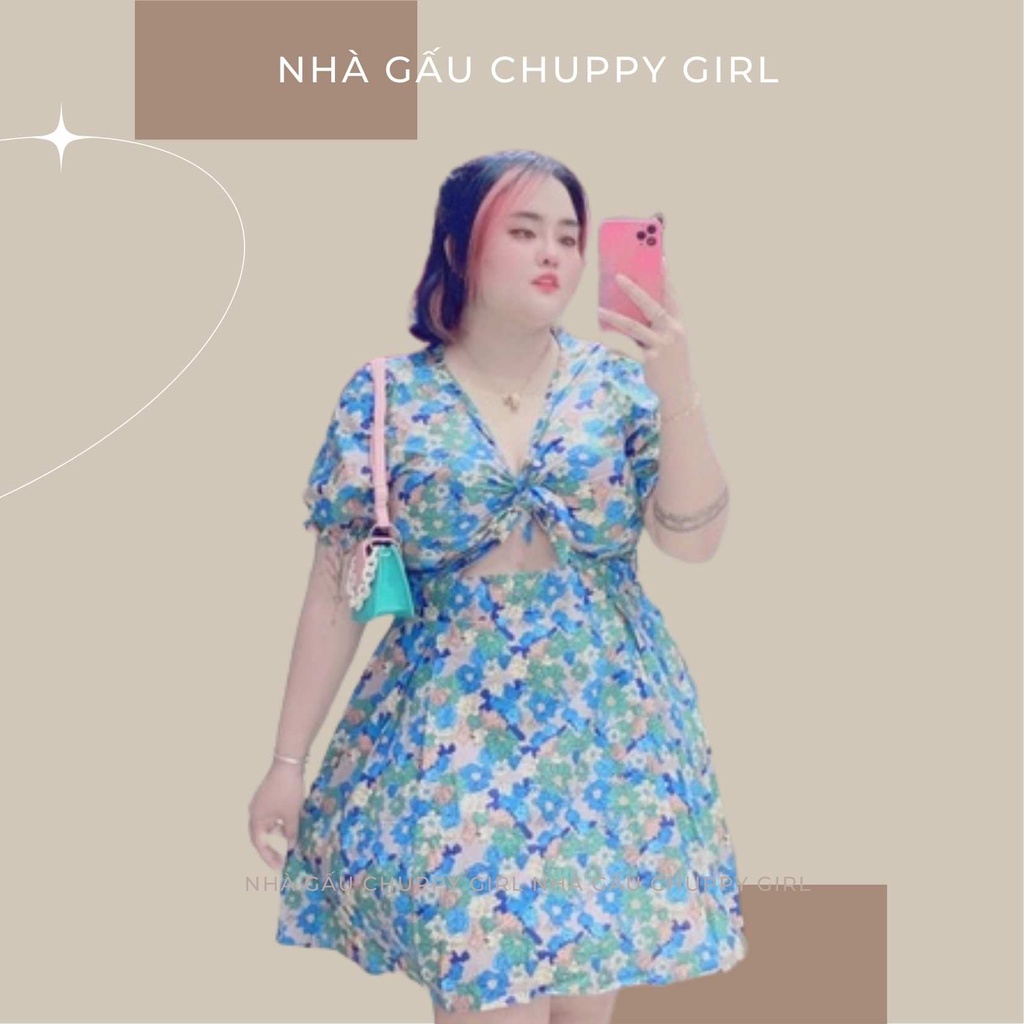 Đầm hoa ngực bigsize