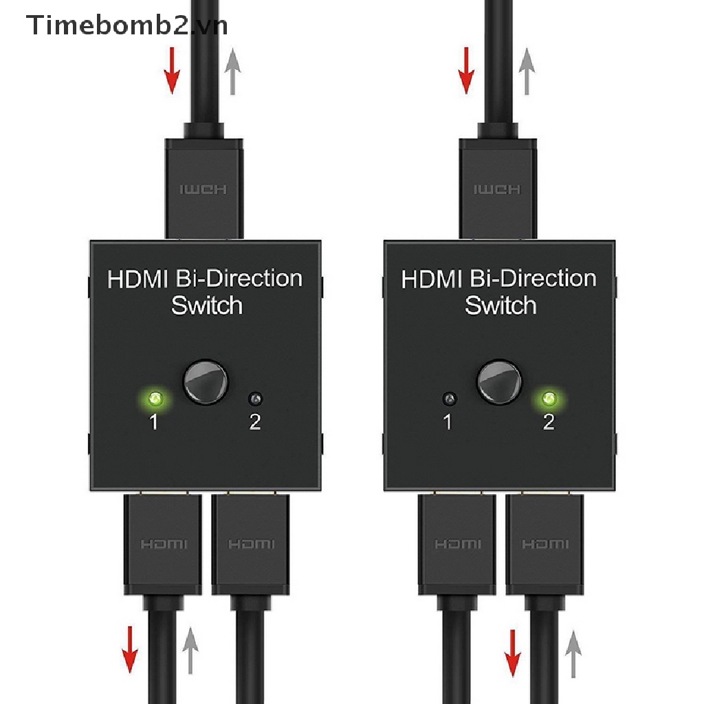 Cổng HDMI 2 Chiều 3D 2x1 1x2 Mạ Vàng Tiện Lợi