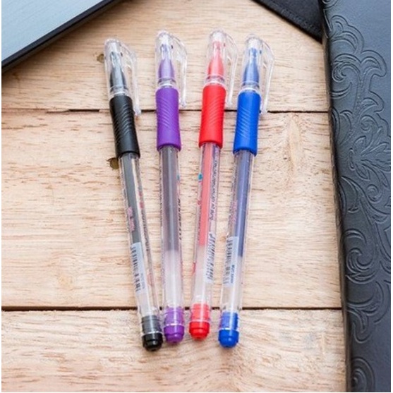 Bút bi gel mực nước GEL08 Thiên Long Sunbeam GEL-08 - Đỏ/Xanh/Đen/Tím