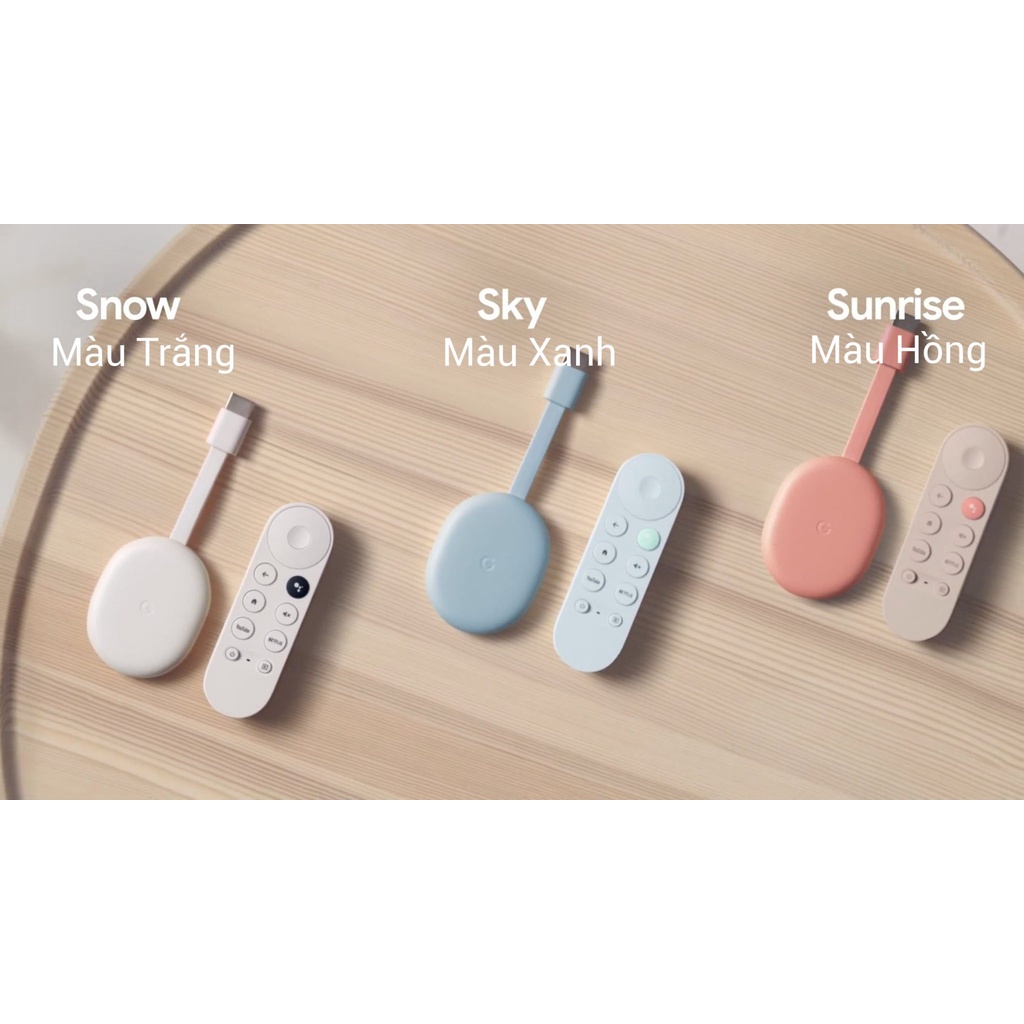 Google Chromecast with Google TV, Chất Lượng 4K và 1080P HDR, Ra Lệnh Bằng Tiếng Việt