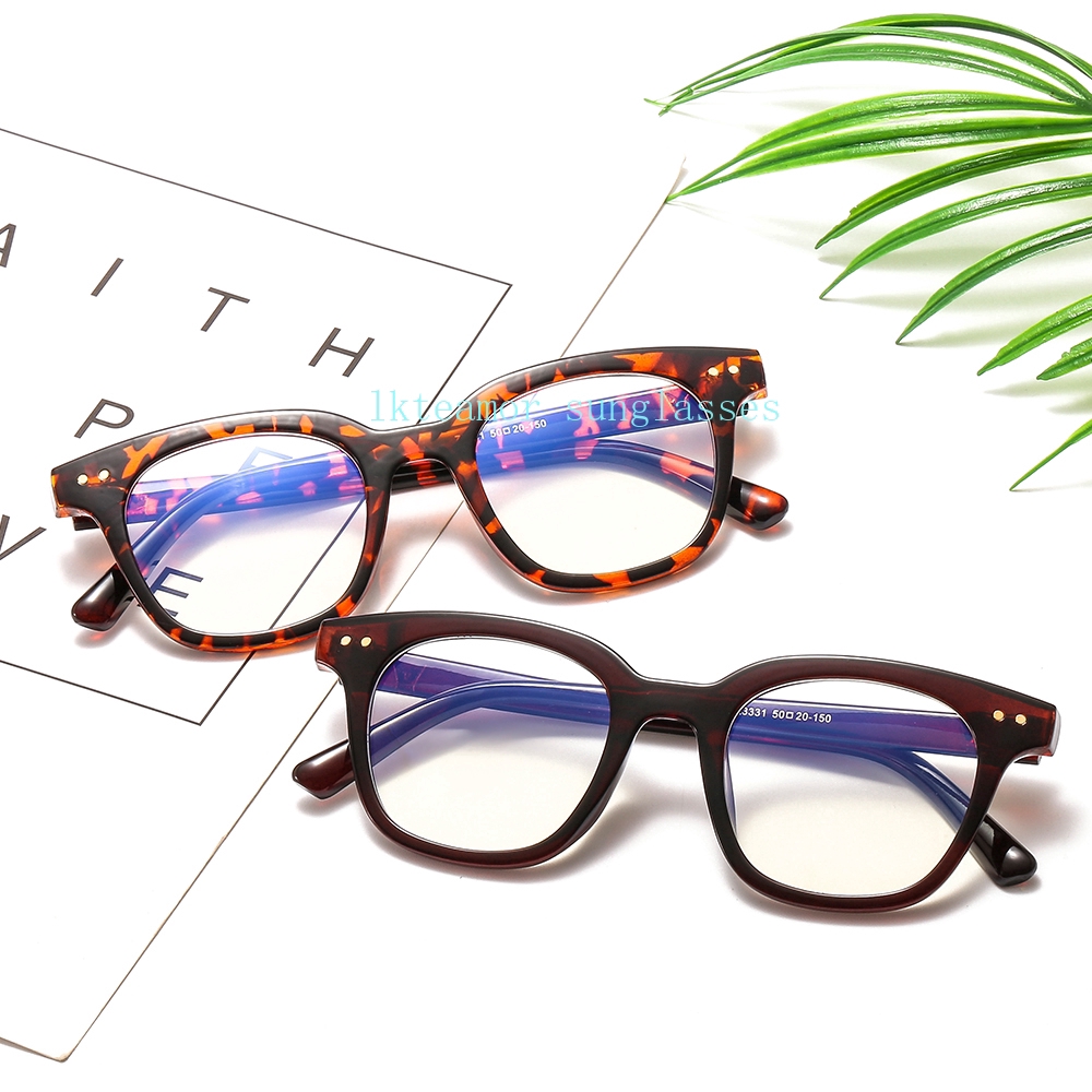 Kính mát gọng vuông chống sáng xanh thời trang cho nam nữ | BigBuy360 - bigbuy360.vn