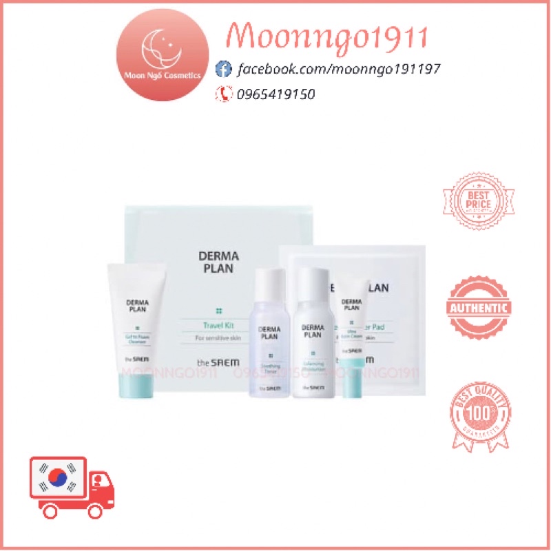 [Mini] Set Dưỡng Da Derma Plan Travel Kit The Sa..em