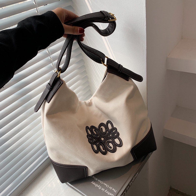 Túi Xách canvas Da Cỡ Lớn Thời Trang Cho Nữ