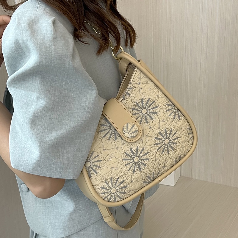 Túi đeo vai IELGY in họa tiết phong cách cổ điển Hàn Quốc thời trang cho nữ